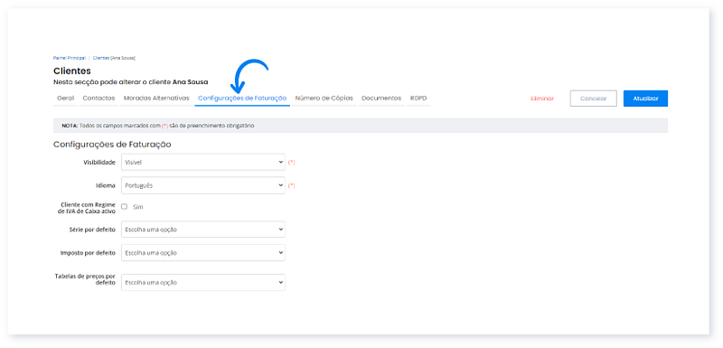 Como aplicar um desconto por defeito a um cliente 2
